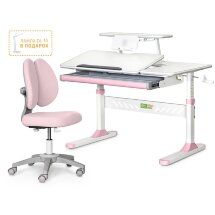 Комплект парта Ergokids TH-320 KP  арт. TH-320 W/P   Y-412 Lite KP  -  стол   кресло  /   коробок 2 шт.