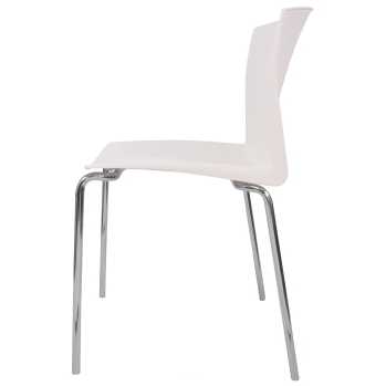 Стул пластиковый на металлокаркасе Pull-15 Blanco white 218 Белый