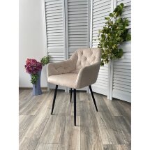 Стул PERU PK6015-06 BEIGE античный бежевый, велюр M-City