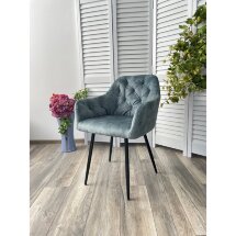 Стул PERU PK6015-15 GREY GREEN античный серо-зеленый, велюр M-City