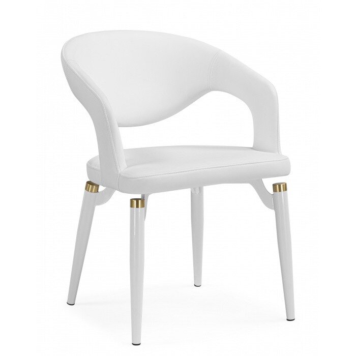 Стул на металлокаркасе Palma white / white and gold Стул на металлокаркасе Palma white / white and gold