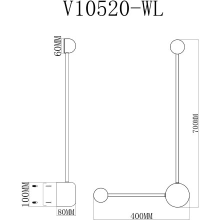 Светильник настенный светодиодный Moderli V10520-WL Provo 