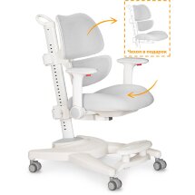 Детское кресло Ergokids Space Air Grey  арт.Y-609 G  - обивка серая однотонная  коробок-1шт.