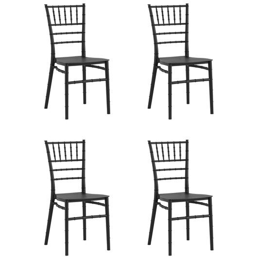 Стул Chiavari (Кьявари) пластик черный 4 шт Стул Chiavari (Кьявари) пластик черный 4 шт