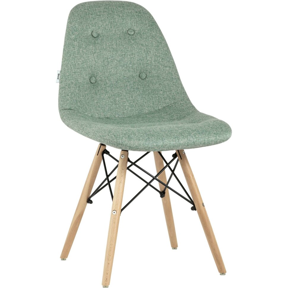 Стул Stool Group DSW SOFT мятный обивка рогожка ножки массив бука металлический каркас Стул Stool Group DSW SOFT мятный обивка рогожка ножки массив бука металлический каркас