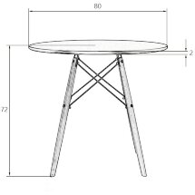 Стол LMZL-TD108 белый