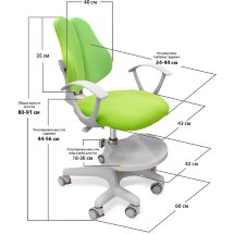 Детское кресло Mealux Mio-2  Y-408  KZ - обивка зеленая однотонная  одна коробка