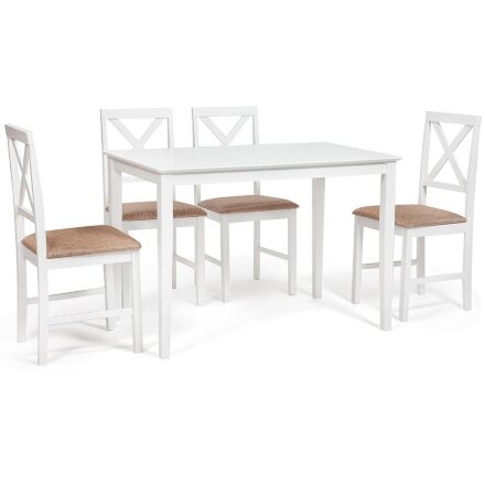 Обеденный комплект Хадсон (стол + 4 стула)/ Hudson Dining Set 