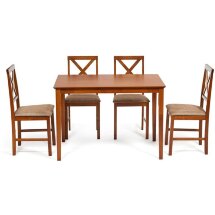 Обеденный комплект Хадсон (стол + 4 стула)/ Hudson Dining Set