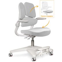 Детское кресло ErgoKids Trinity Grey  арт.Y-617 G  - обивка серая однотонная  коробок-1шт.