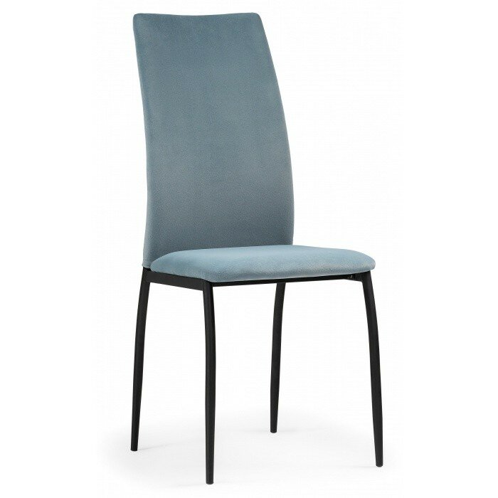 Стул на металлокаркасе Tod light blue / black Стул на металлокаркасе Tod light blue / black
