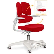 Детское кресло ErgoKids Trinity Red  арт.Y-617 KR  - обивка красная однотонная  коробок-1шт.