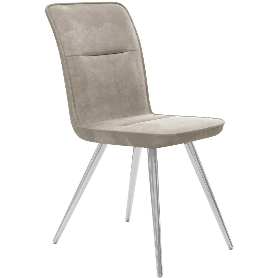 Стул DikLine 208 B03 BEIGE, ножки хром Стул DikLine 208 B03 BEIGE, ножки хром