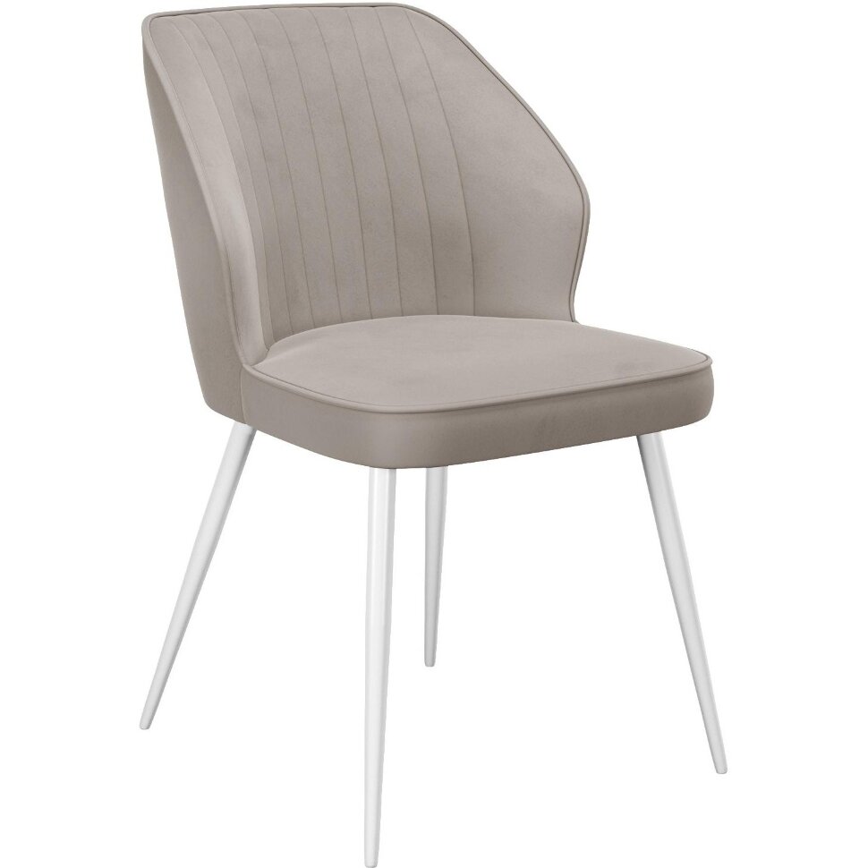 Стул DikLine 222 B03 BEIGE, ножки белые Стул DikLine 222 B03 BEIGE, ножки белые