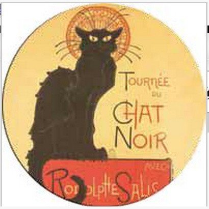 Квадратная столешница Werzalit (80х80 см) Chat Noir печать Черный Квадратная столешница Werzalit (80х80 см) Chat Noir печать Черный
