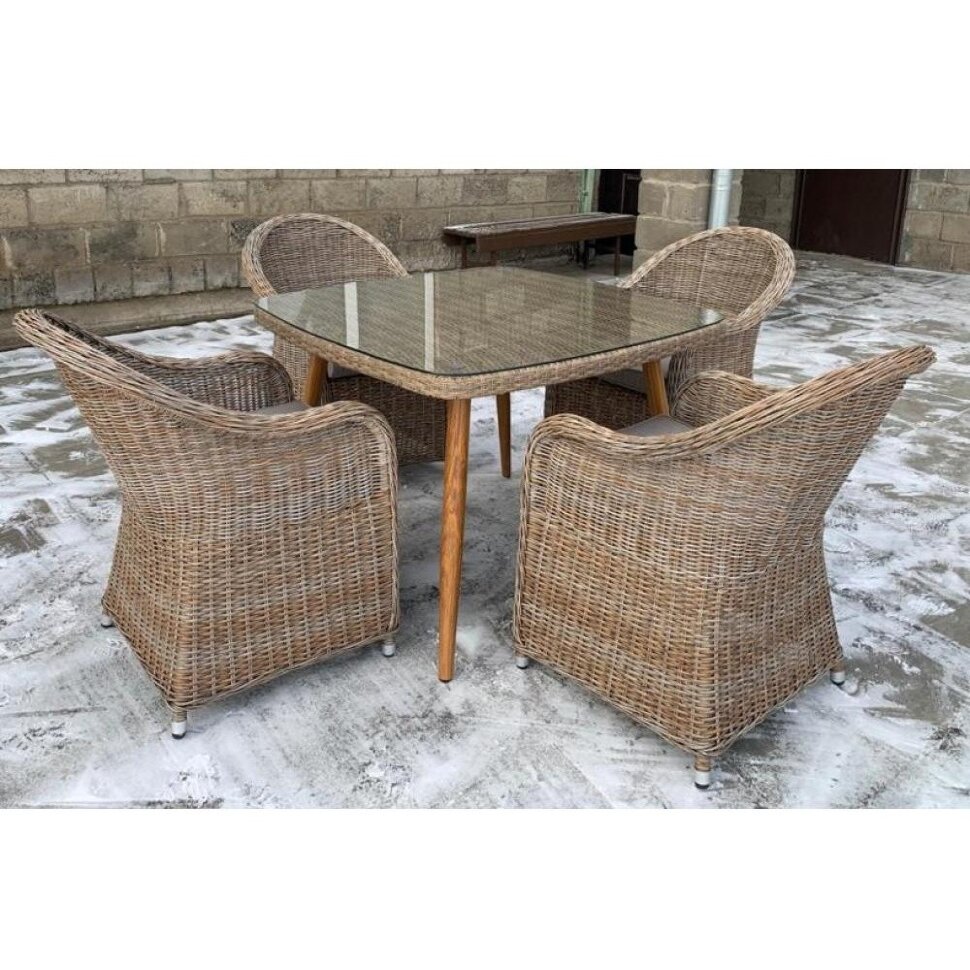 Комплект мебели T368/Y490 Beige (4+1) Комплект мебели T368/Y490 Beige (4+1)