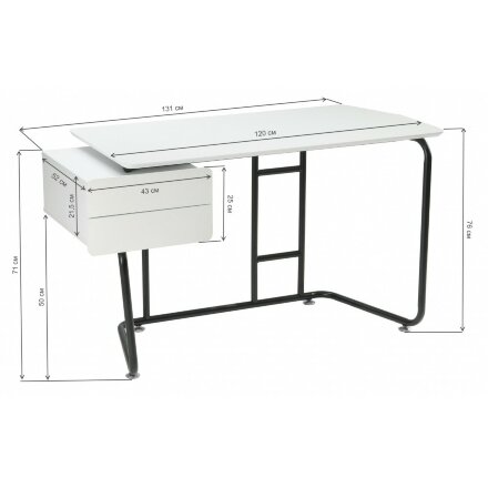 Офисная мебель Desk white / black 