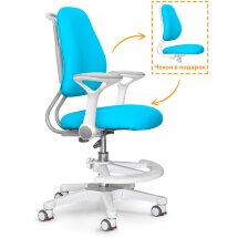 Детское кресло ErgoKids Y-507 KBL Armrests  арт Y-507 ARM / KBL    с подлокотниками  - обивка голубая однотонная  одна коробка