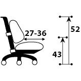 Детское кресло ErgoKids Y-507 KG Armrests  арт.Y-507 ARM / KG    с подлокотниками  - обивка серая однотонная  одна коробка