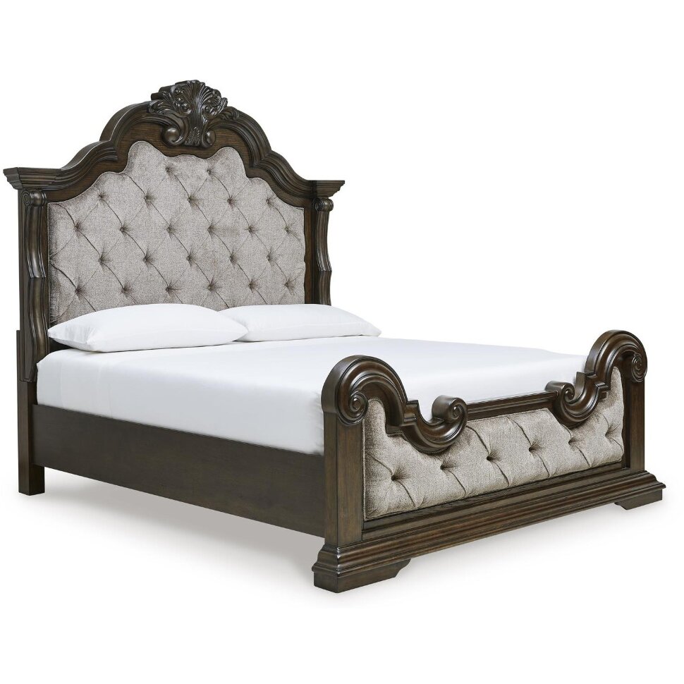 Кровать King Maylee B947-56/58/97 Темно коричневый Кровать King Maylee B947-56/58/97 Темно коричневый