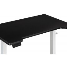 Компьютерный стол Маркос с механизмом подъема 120х75х75 черная шагрень / белый