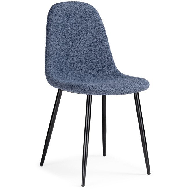 Стул на металлокаркасе Lilu dark blue / black Стул на металлокаркасе Lilu dark blue / black