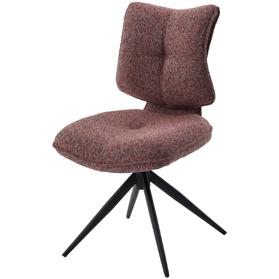 Стул ДЕЛИ (DELI) 360 град, цвет БРУСНИЧНЫЙ H300126-9 , ткань / ЧЕРНЫЙ каркас, ®DISAUR Стул ДЕЛИ (DELI) 360 град, цвет БРУСНИЧНЫЙ H300126-9 , ткань / ЧЕРНЫЙ каркас, ®DISAUR