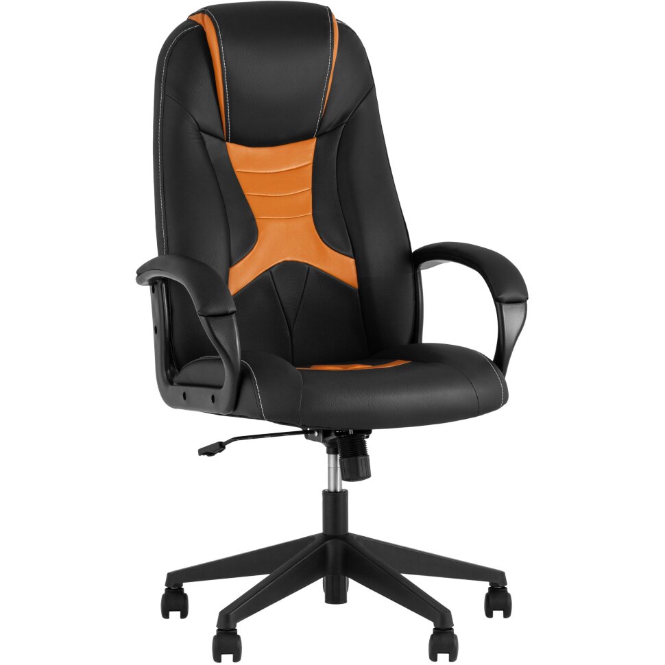 TopChairs ST-CYBER 8 черный/оранжевый эко.кожа крестовина пластик TopChairs ST-CYBER 8 черный/оранжевый эко.кожа крестовина пластик