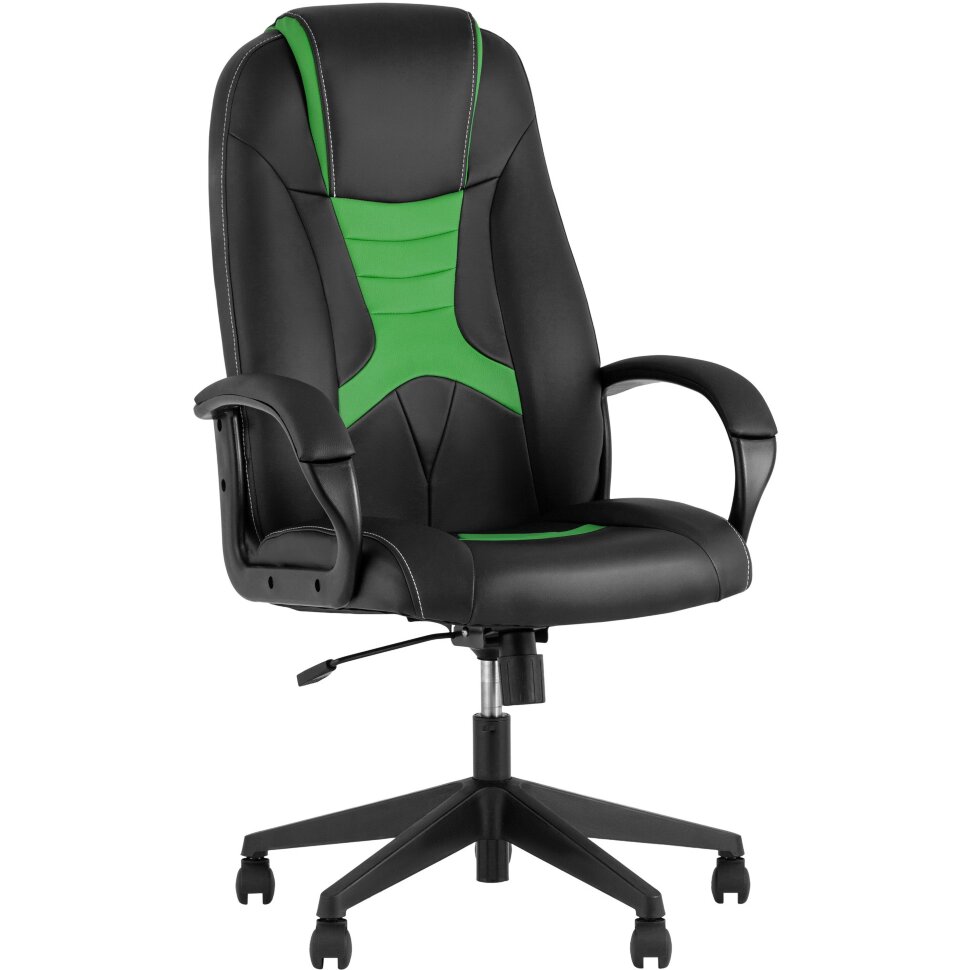 TopChairs ST-CYBER 8 черный/салатовый эко.кожа крестовина пластик TopChairs ST-CYBER 8 черный/салатовый эко.кожа крестовина пластик