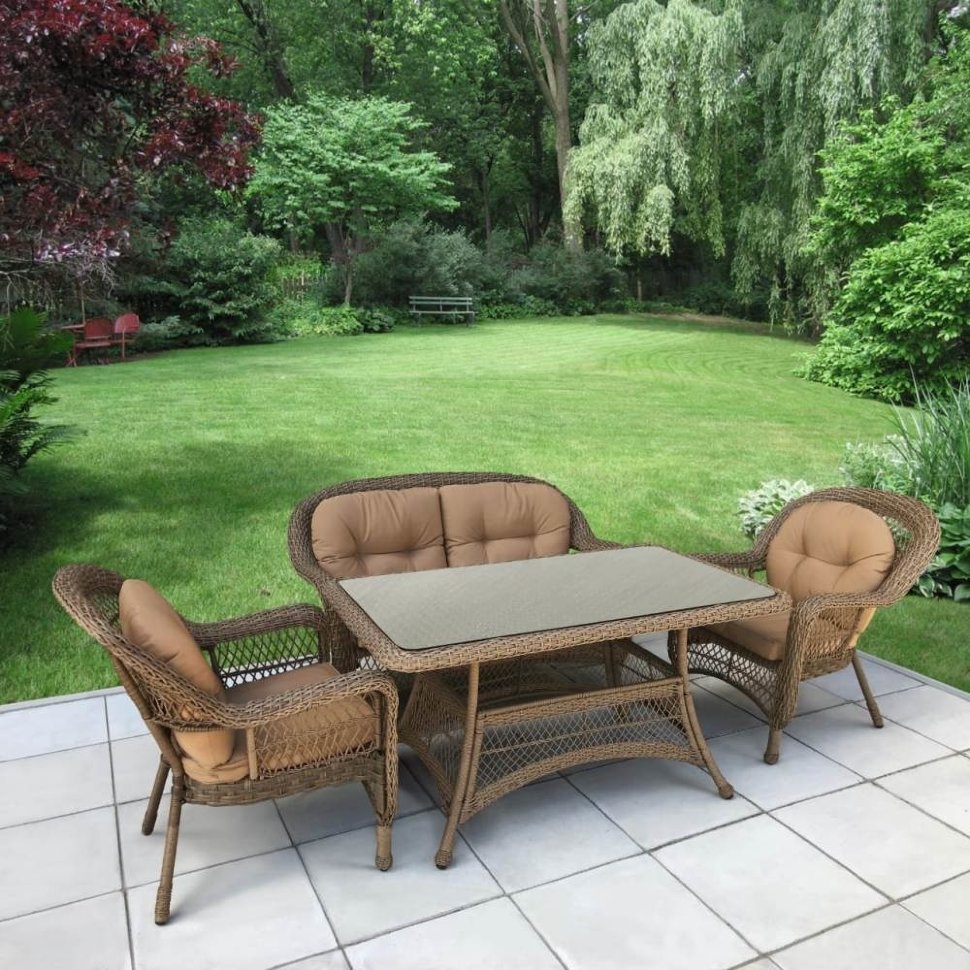 Комплект плетеной мебели T130-LV520BB-Beige_Beige Комплект плетеной мебели T130-LV520BB-Beige_Beige
