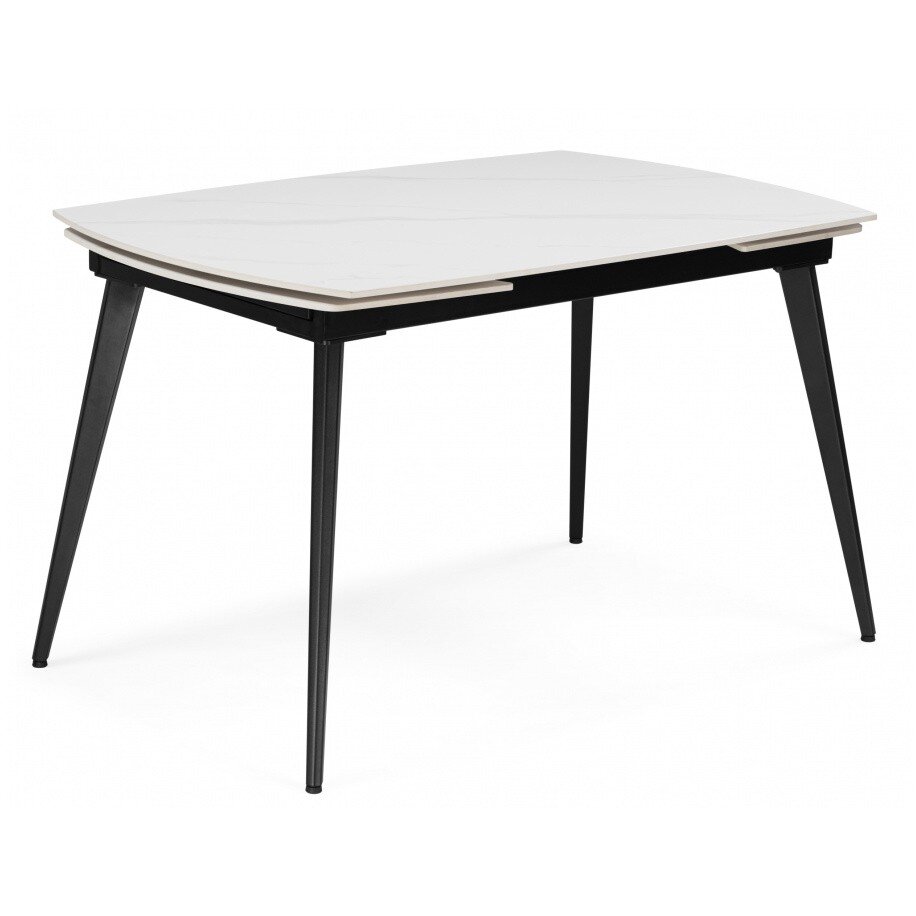 Керамический стол Aveiro 120(180)x80 белый мрамор / черный Керамический стол Aveiro 120(180)x80 белый мрамор / черный