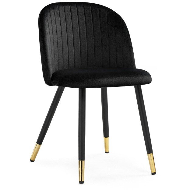 Стул на металлокаркасе Gabi black / black / gold 